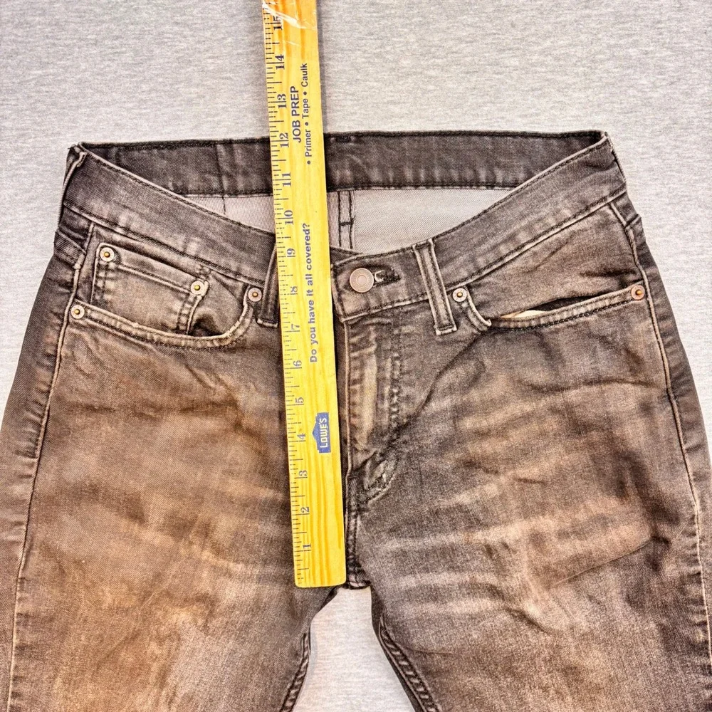 Levis 511 Slim Fit Jeans Mens 30x32 Faded Black Denim 04511-3096 WaterLess